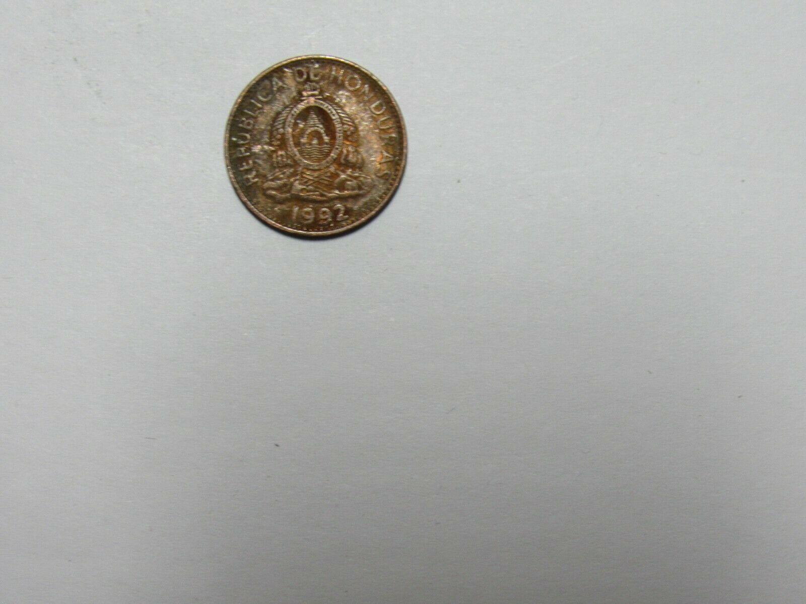 Honduras Coin - 1992 1 Centavo - Circulated, Discolored, Rim Dings