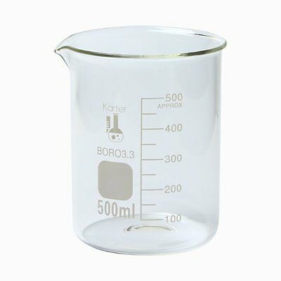 500 Ml Low Form Graduated Glass Beaker Karter Scientific 213d26 - Single