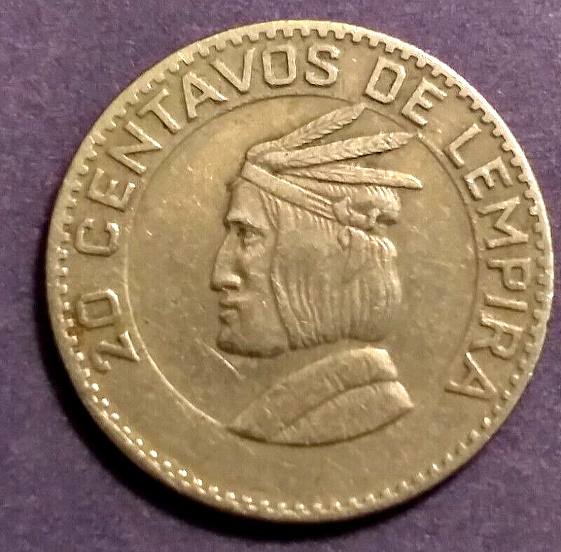 Honduras Coin, 20 Centavos, Date 1967.-------  Make A Offer -------
